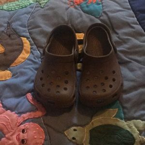 6T Crocs, brown $10